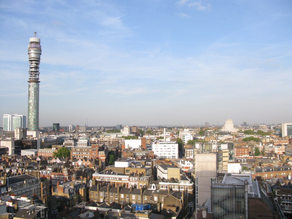 The now private and inaccessible British Telecom tower, formerly the public and publicly accessible Post Office Tower  © London Intelligence