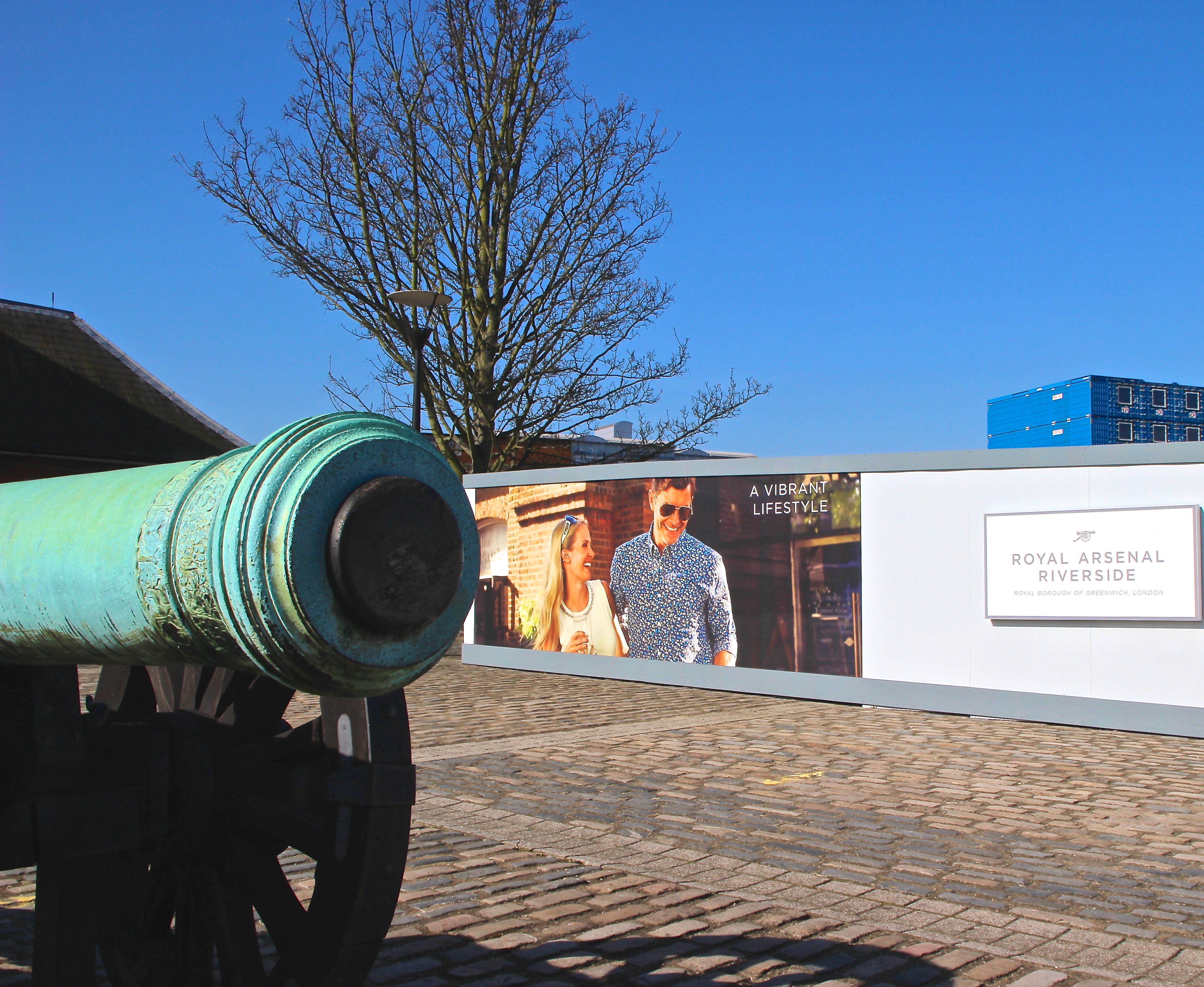 Marketing image at Royal Arsenal development site © Paul Coleman, London Intelligence 2015