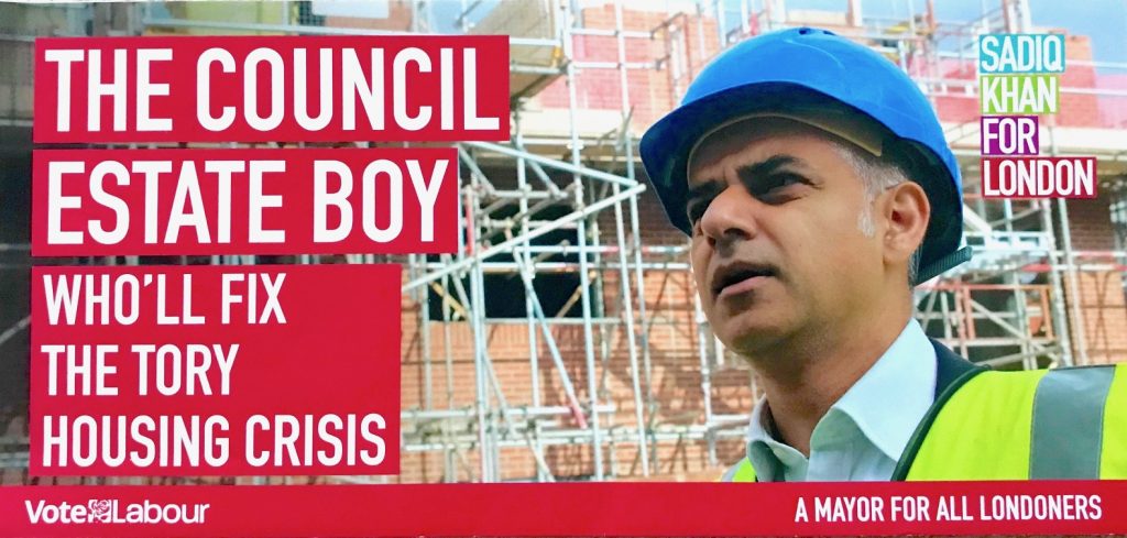 'The council house boy': Sadiq Khan's London Mayoral election campaign slogan