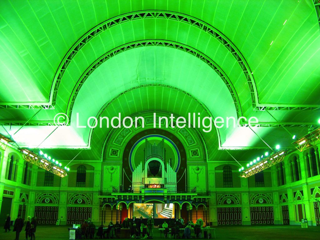 The Grand Hall at north London's Alexandra Palace, one known as the 'People's Palace' (Paul Coleman © London Intelligence®)