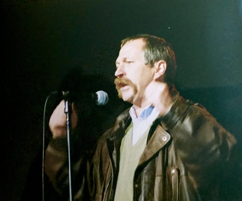 Anti-globalisation protestor José Bové strengthened the anti-WTO protests in Seattle 1999 (© Paul Coleman, London Intelligence).