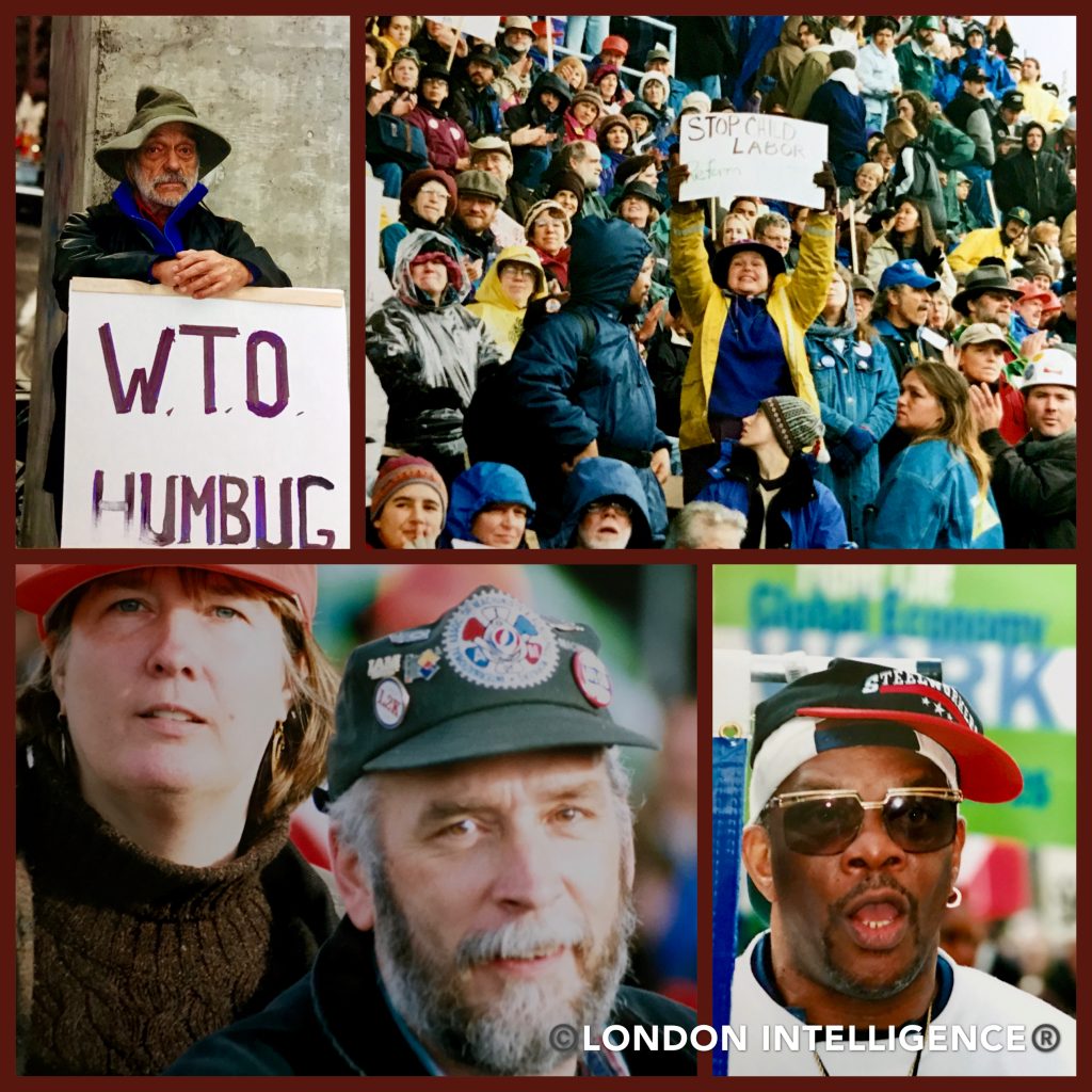 London Intelligence Gallery: Prelude to the battle of Seattle as protestors gather to blockade the WTO meeting (© Paul Coleman, London Intelligence ®)