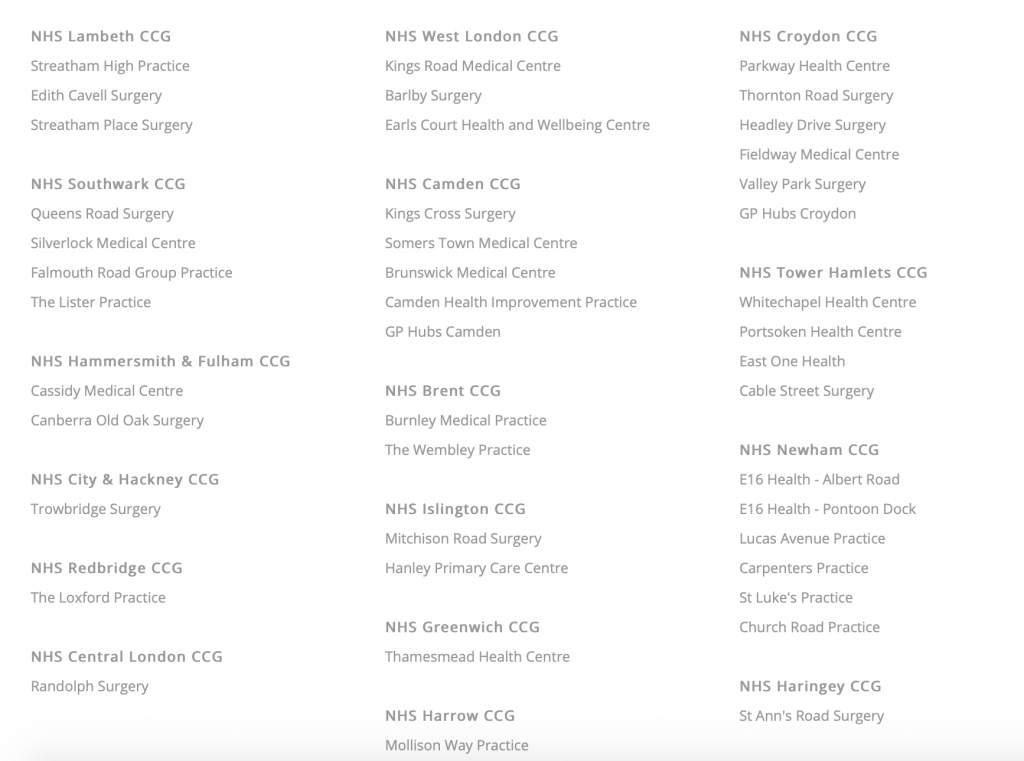 Centene subsidiary Operose Health and its 49 London NHS GP surgeries.